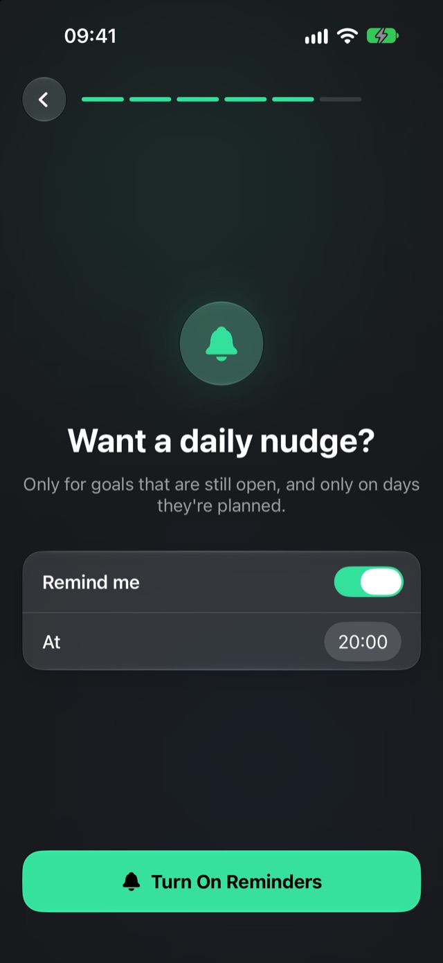 Get a daily nudge
