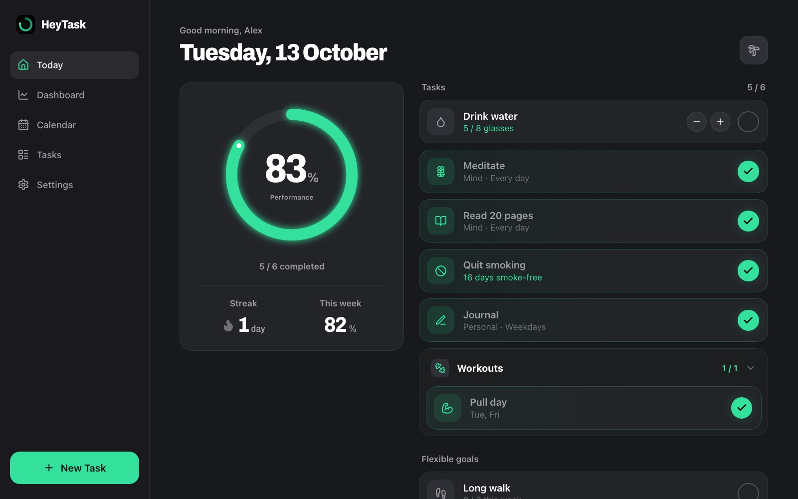 HeyTask web Today
